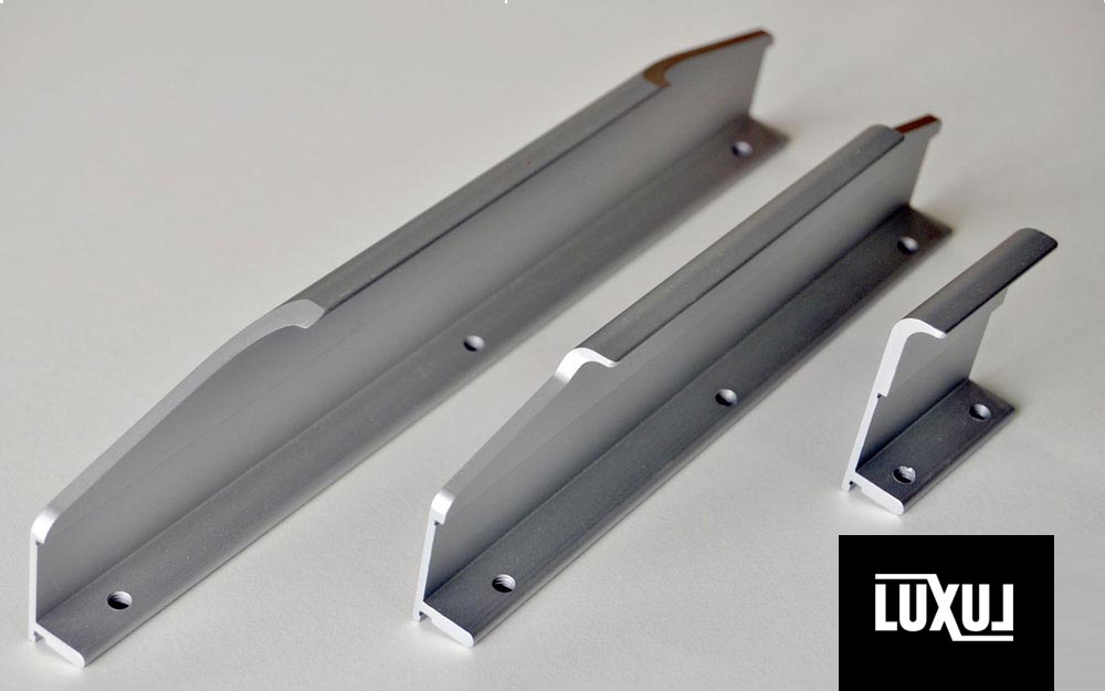 Clear Anodised Aluminium Integrated Handles