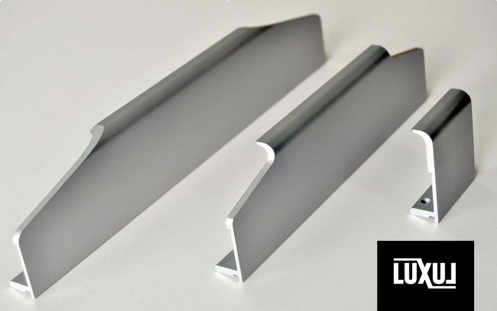 Clear Anodised Aluminium Integrated Handles