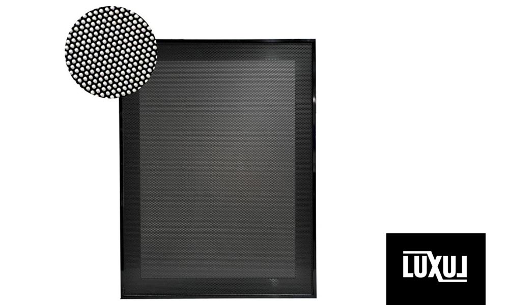 Perforated Aluminium Mesh Door Intert (Black Powder Coated)